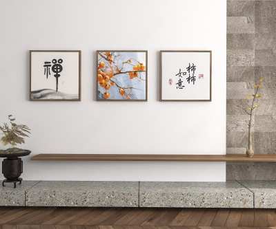 新中式装饰画3D模型下载